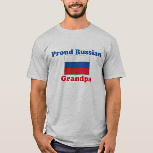 T-shirt Grand-papa russe fier