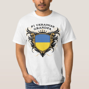 T-shirt Grand-papa ukrainien du numéro un