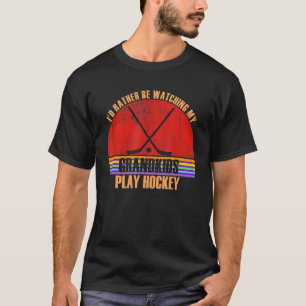 T-shirt Grand-parent Plutôt regarder jouer Grandki de hock