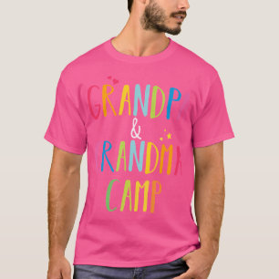 T-shirt Grand-Parents Camping Vacances D'Été Avec Cousins 