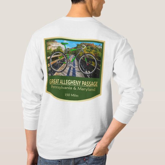 T-shirt Grand Passage Allegheny (vélo2) (Dos)