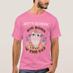 T-SHIRT GRAND PATRON CHAT MIGNON PERSONNALISÉ NOM PERSONNA