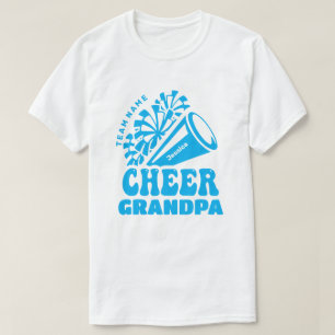 T-shirt Grand-père à la carte Nom de l'équipe et Nom de l'