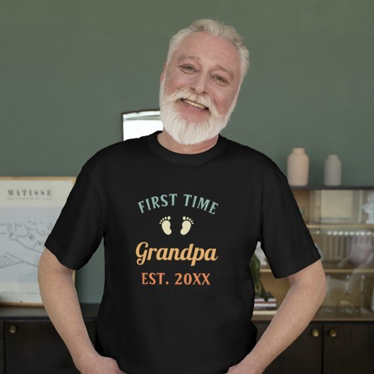 T-shirt Grand-père Abuelo Nonno Gramps Première fois Grand