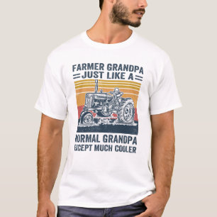 T-shirt Grand-Père Agricole Comme Un Grand-Père Normal