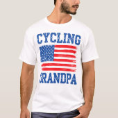 T-shirt Grand-père Américain Drapeau Fierté Tee (Devant)
