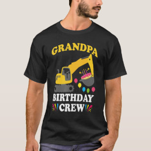 T-shirt Grand-père Anniversaire Crew Construction Camion E