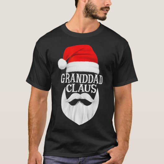 T-shirt Grand-père Claus Père Noël Famille Correspondant N (Devant)