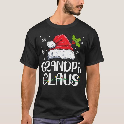 T-shirt Grand-père Claus Père Noël Funny Noël Pyjama gay b (Devant)