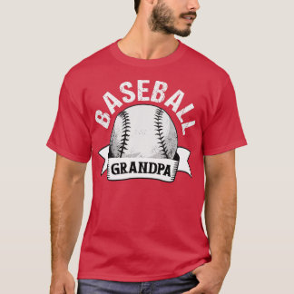 T-shirt Grand-père de baseball masculin amusant de basebal