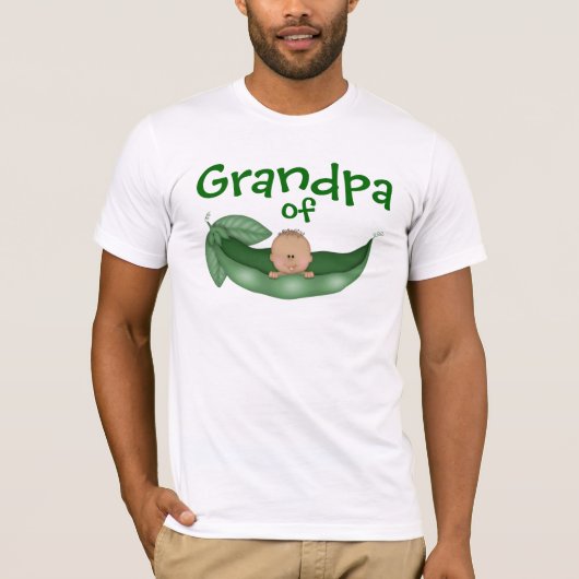 T-shirt Grand-père de bébé garçon avec peau foncée (Devant)