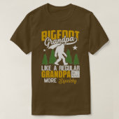 T-shirt Grand-père de Bigfoot comme un grand-père régulier (Design devant)