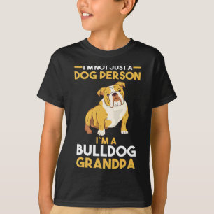T-shirt Grand-père de chien anglais Bulldog grand-père