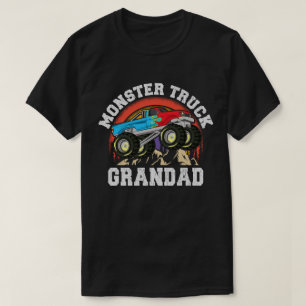 T-shirt Grand-père de famille de jumelage Monster Truck