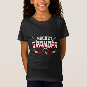 T-Shirt Grand-Père De Hockey Pour Hommes Papa Fête des pèr
