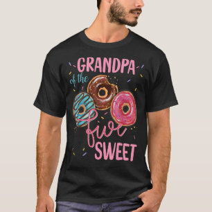 T-shirt Grand-Père De La Douce Cinq 5ème Fête Anniversaire