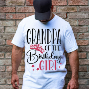 T-shirt Grand-père de la famille personnalisée fille anniv