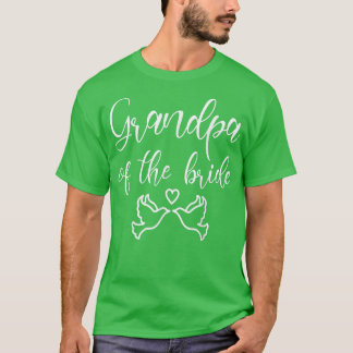 T-shirt Grand-Père De La Mariée Pour La Fête De Mariage Co