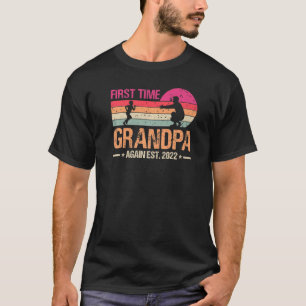 T-shirt Grand-père de la première fois de nouveau 2022 Vin