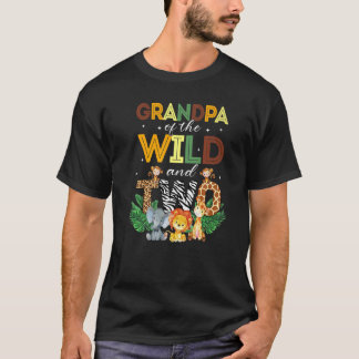 T-shirt Grand-Père De La Sauvage Deux Zoo Anniversaire Saf