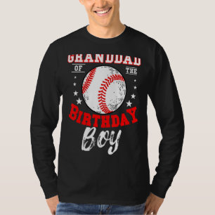 T-shirt Grand-Père De L'Anniversaire Boy Baseball Thème An