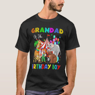 T-shirt Grand-Père De L'Anniversaire Boy Circus Carnaval À