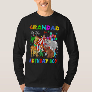 T-shirt Grand-Père De L'Anniversaire Boy Circus Carnaval À