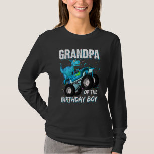 T-shirt Grand-Père De L'Anniversaire Boy Trex Dinosaur Mon