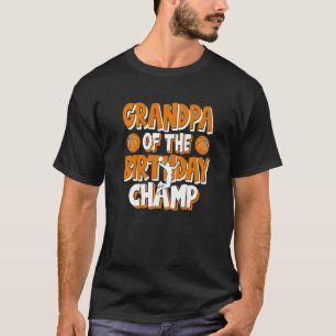 T-shirt Grand-Père De L'Anniversaire Champ Boys Basketball