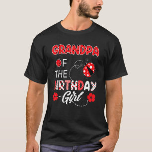 T-shirt Grand-Père De L'Anniversaire Famille Ladybug Birth