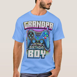 T-shirt Grand-père de l'Anniversaire Garçon jumelé Vidéo d