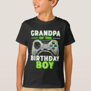T-shirt Grand-Père De L'Anniversaire Joueur Vidéo Garçon C