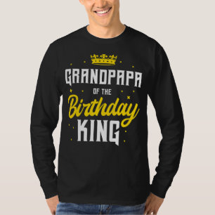 T-shirt Grand-Père De L'Anniversaire King Party Anniversai