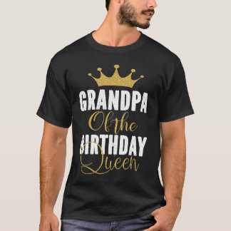 T-shirt Grand-Père De L'Anniversaire Queen Girls Anniversa