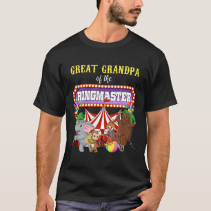 T-shirt Grand-Père De L'Anniversaire Ringmaster Kids Circ