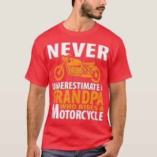 T-shirt Grand-père de moto qui fait du vélo Hommes Papa Ca