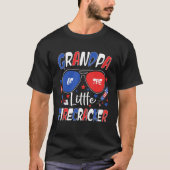 T-shirt Grand-père de The Little Firecracker 4th of July B (Devant)