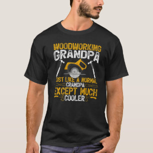 T-shirt Grand-Père De Travail Du Bois Comme Un Grand-Père