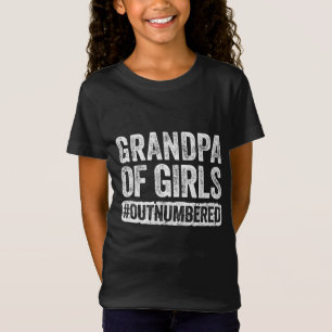 T-Shirt Grand-père des filles en nombre supérieur Fête des