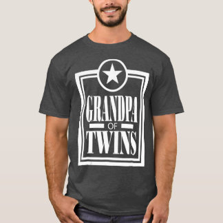 T-shirt Grand-Père Des Jumeaux Grand-Père Cadeau