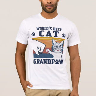 T-shirt Grand-père des meilleurs chats du monde