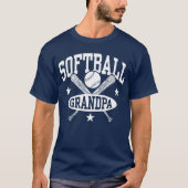 T-shirt Grand-père du softball (Devant)