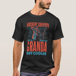 T-shirt Grand-Père Du Tir À L'Arc Comme Un Grand-Père Régu