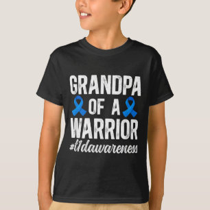 T-shirt Grand-père d'un guerrier diabétique de type 1 diab