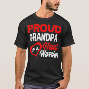 T-shirt Grand-Père D'Un Guerrier Du Coeur Défaut Du Coeur 
