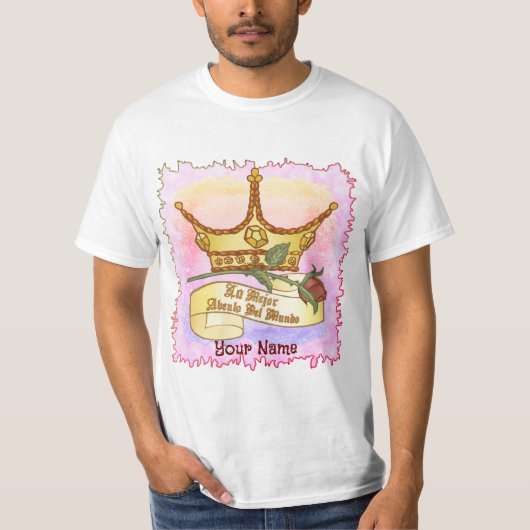 T-shirt Grand-père espagnol le plus grand du monde (Devant)