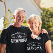 T-shirt Grand-père est 2024 Nouveau Grand-père Gramps