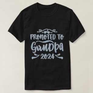 T-shirt grand-père est 2024, Promoted To Grandpa Est. 2024