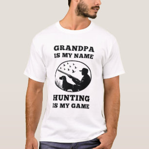 T-shirt Grand-père est mon nom chasse est mon jeu Hunter G
