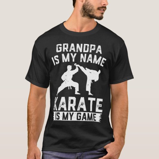 T-shirt Grand-Père Est Mon Nom Karate Est Mon Jeu - Karate (Devant)